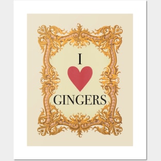 I heart Ginger Antique Posters and Art